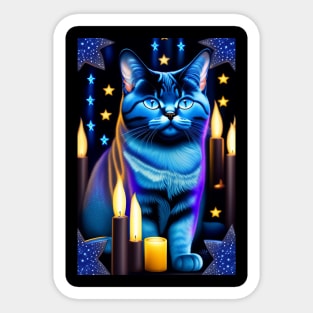 Gothic British Shorthair Sticker